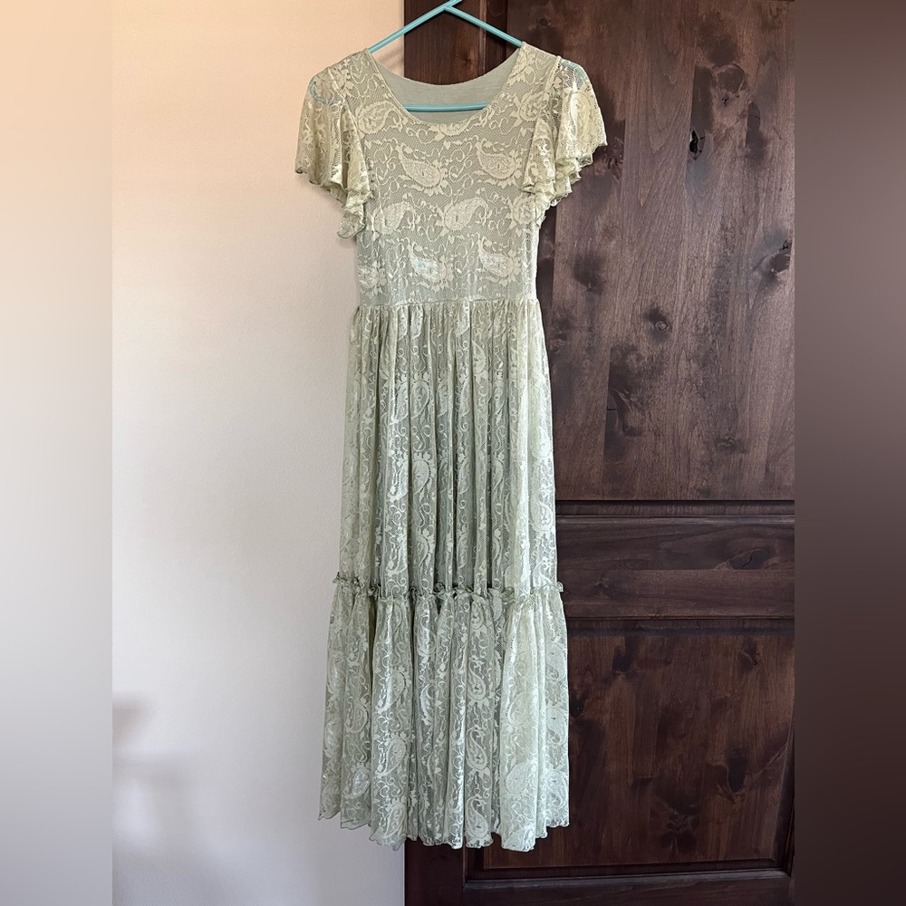 Girls Boho Lace Dress